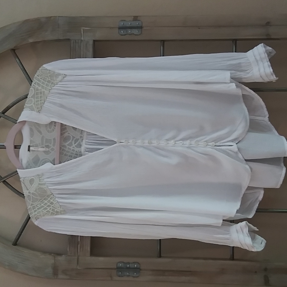 Free People boho style long sleeve top.